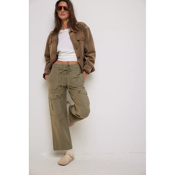 Free People x We The Free Women's Medium Adventurer Park Ave Cargo Pants K12-16 - Picture 1 of 9